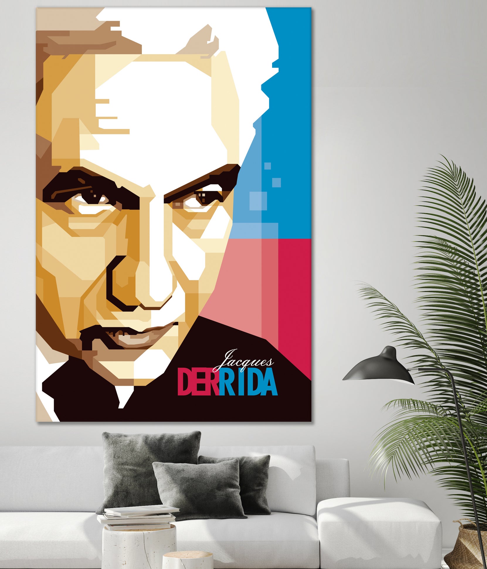 Jacques Derrida by Ahmad Taufiq on GIANT ART - brown digital drawing