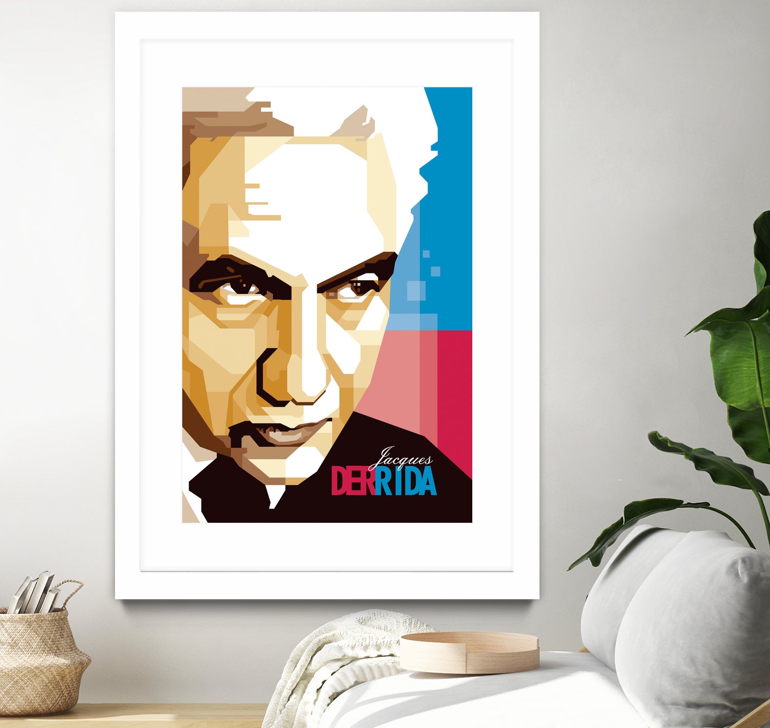 Jacques Derrida by Ahmad Taufiq on GIANT ART - brown digital drawing