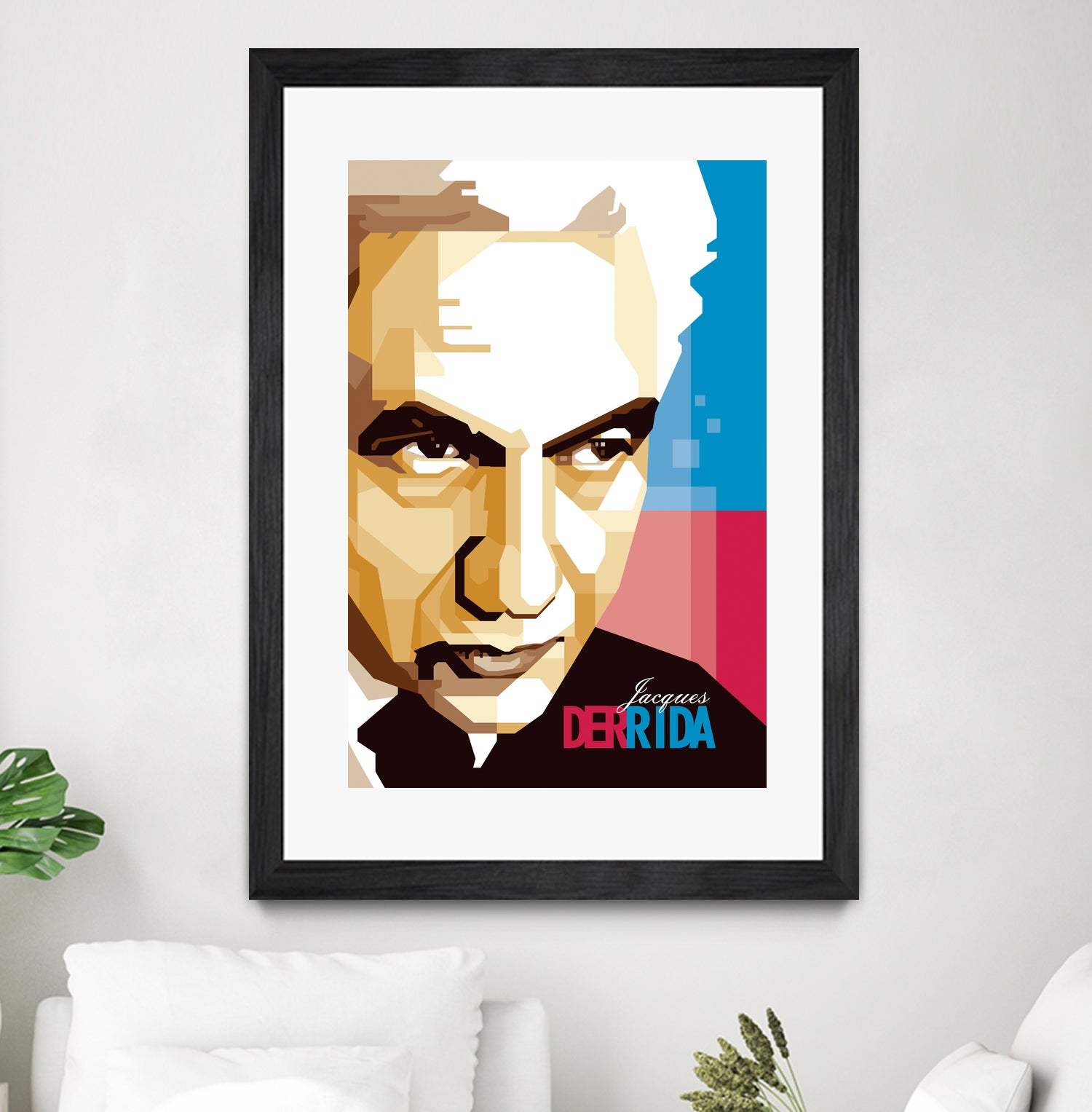 Jacques Derrida by Ahmad Taufiq on GIANT ART - brown digital drawing