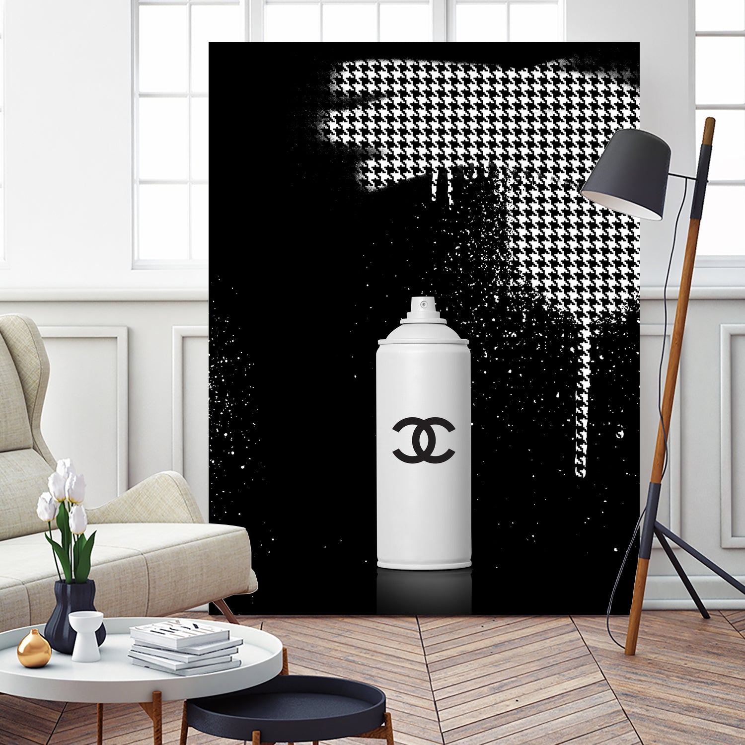 Chanel Spray Paint by Alexandre Venancio on GIANT ART - black digital painting