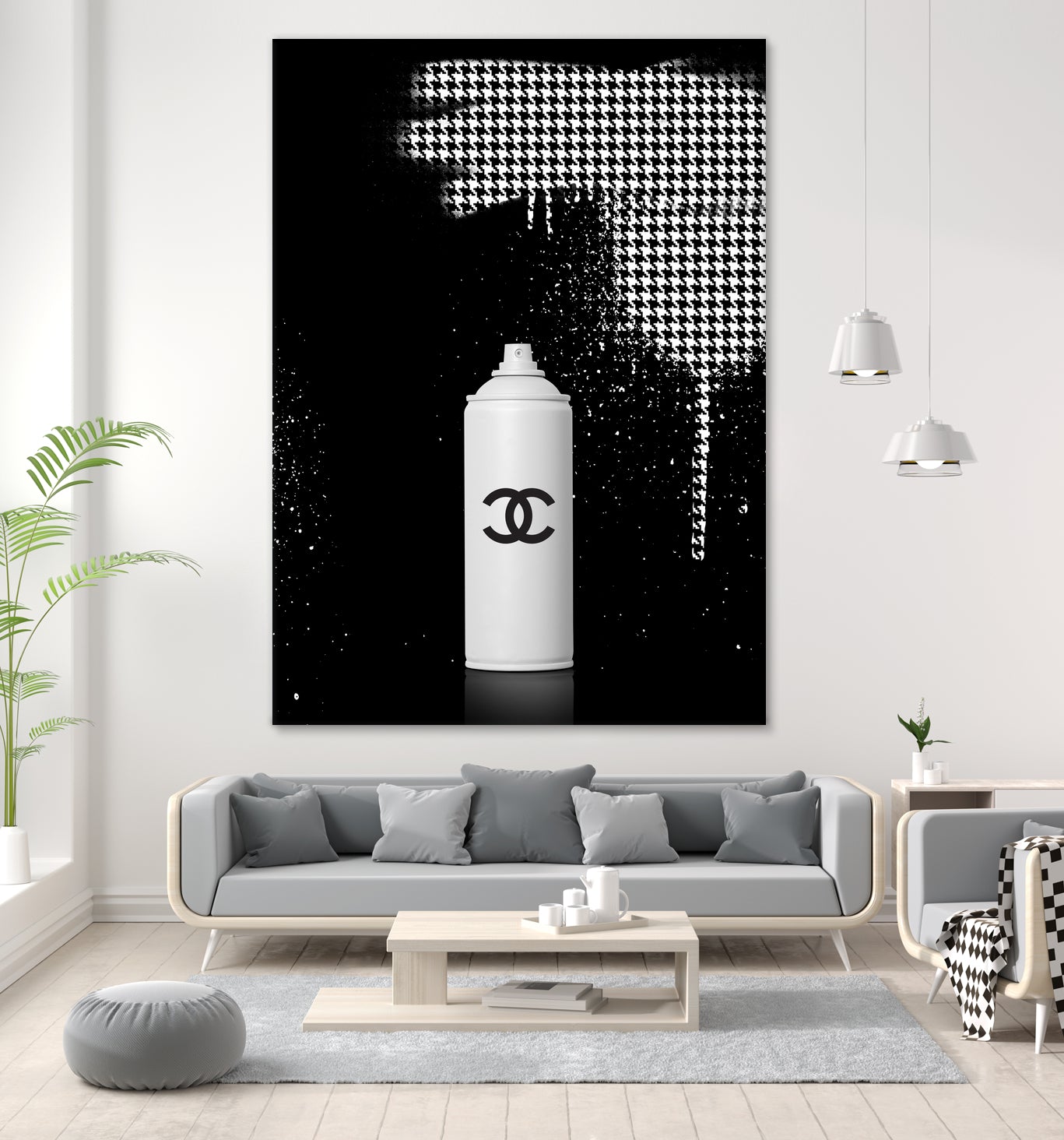 Chanel Spray Paint by Alexandre Venancio on GIANT ART - black digital painting