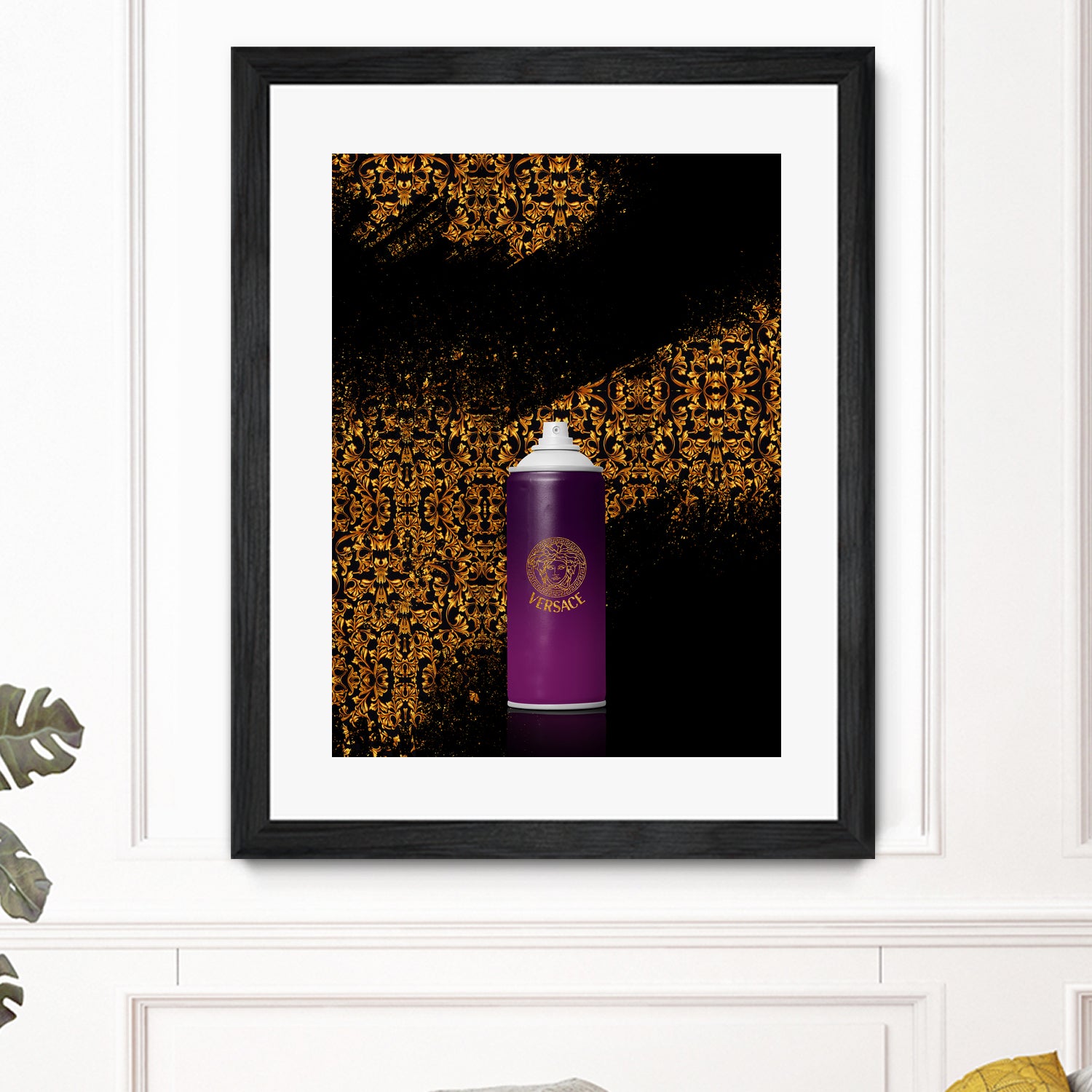 Versace Spray Paint by Alexandre Venancio on GIANT ART - black digital painting