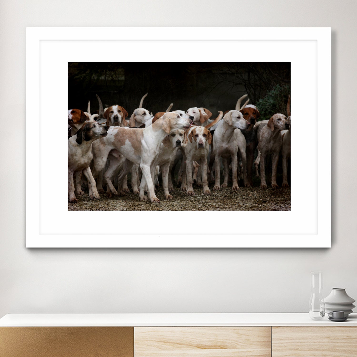 dog herd canine animal pet hounds by Retno Asih Mustakimah on GIANT ART - brown photo manipulation