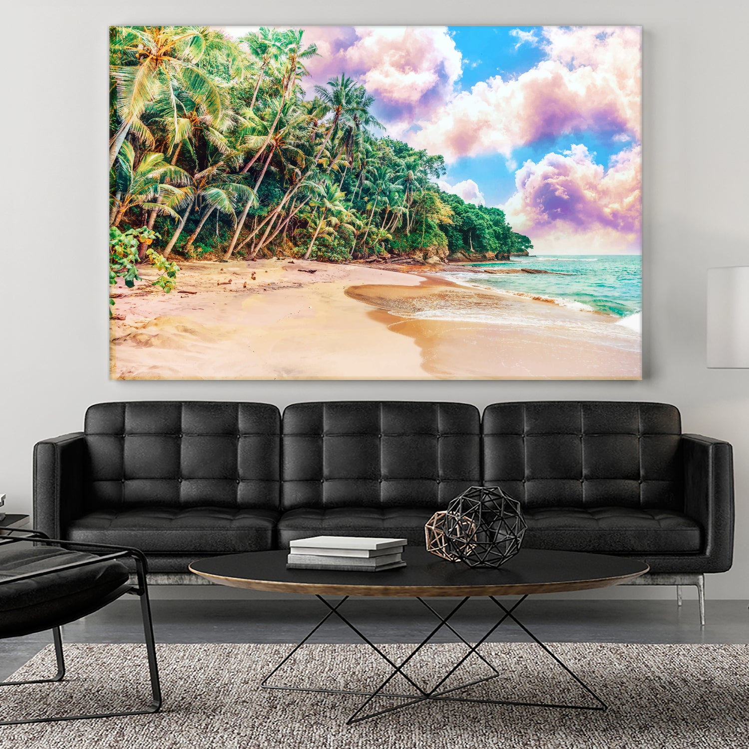 Beach Now by Uma Gokhale on GIANT ART - green photo illustration