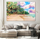 Beach Now by Uma Gokhale on GIANT ART - green photo illustration