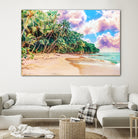 Beach Now by Uma Gokhale on GIANT ART - green photo illustration