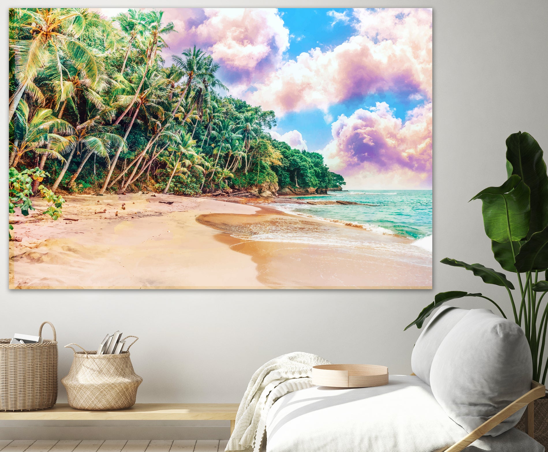 Beach Now by Uma Gokhale on GIANT ART - green photo illustration