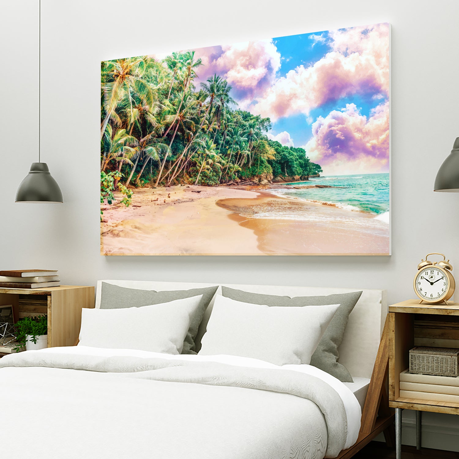 Beach Now by Uma Gokhale on GIANT ART - green photo illustration