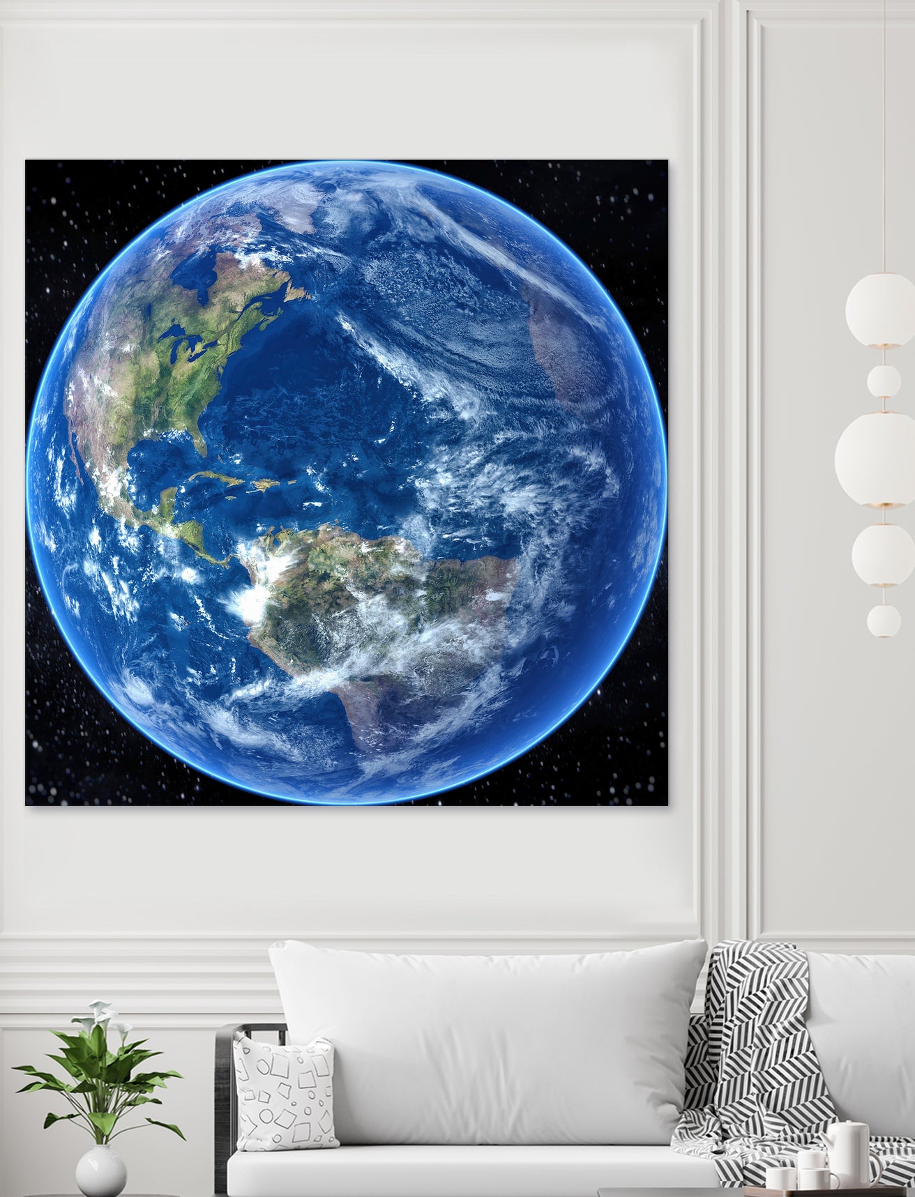 Planet Earth by Tenyo Marchev on GIANT ART - black 3d art