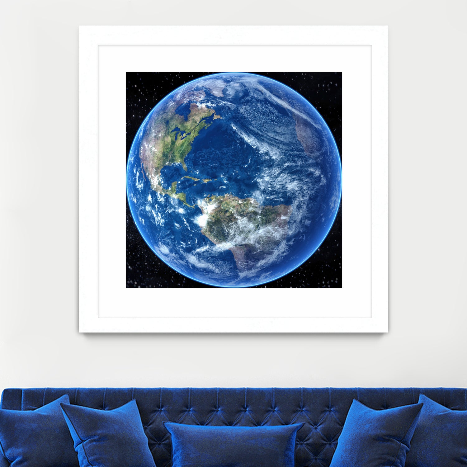 Planet Earth by Tenyo Marchev on GIANT ART - black 3d art