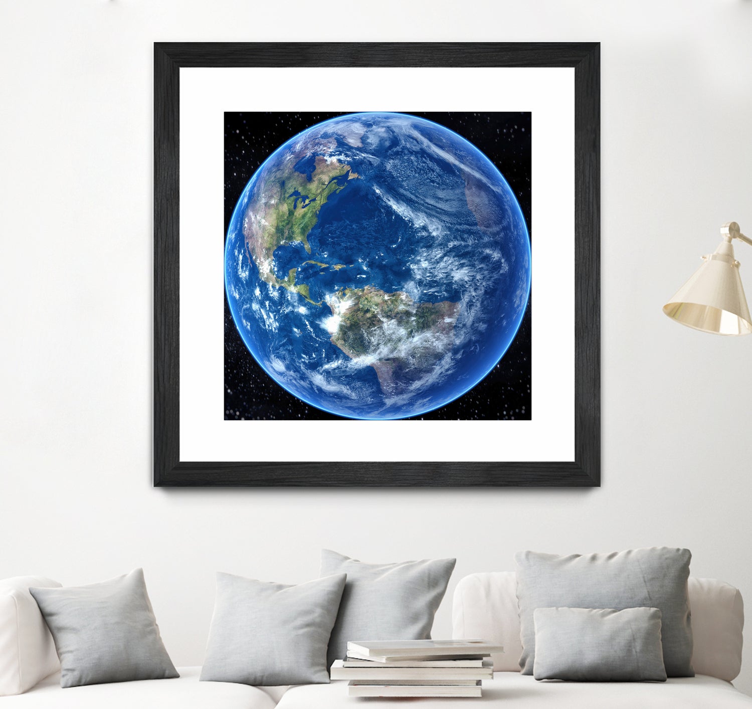 Planet Earth by Tenyo Marchev on GIANT ART - black 3d art