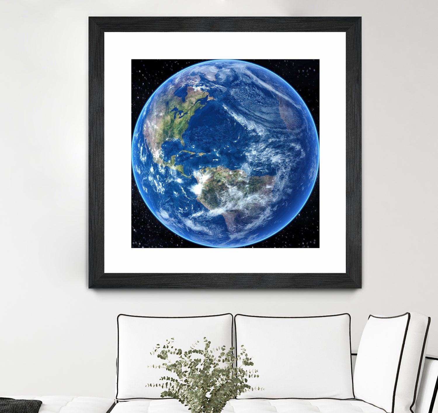 Planet Earth by Tenyo Marchev on GIANT ART - black 3d art