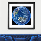 Planet Earth by Tenyo Marchev on GIANT ART - black 3d art