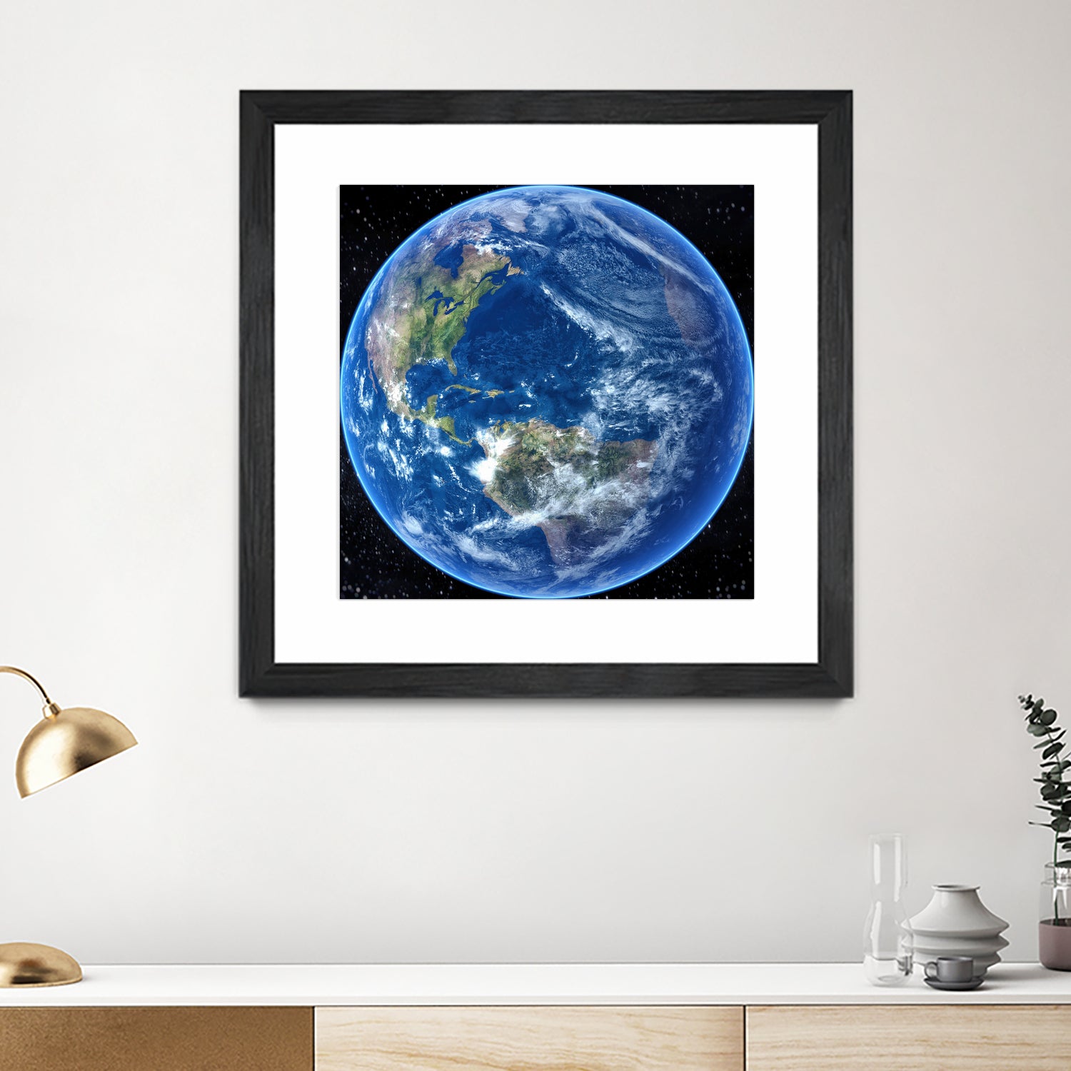 Planet Earth by Tenyo Marchev on GIANT ART - black 3d art