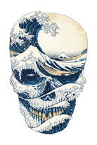 The Great Wave off Skull by Afif Quilimo on GIANT ART - white digital painting