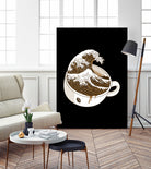 The Great Wave off Coffee by Afif Quilimo on GIANT ART - black digital painting