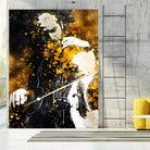 Violin music art gold and black #violin #music by Justyna Jaszke on GIANT ART - black digital painting