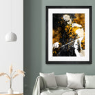 Violin music art gold and black #violin #music by Justyna Jaszke on GIANT ART - black digital painting