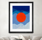 Minimalist landscape II by Vitor Costa on GIANT ART - blue digital painting