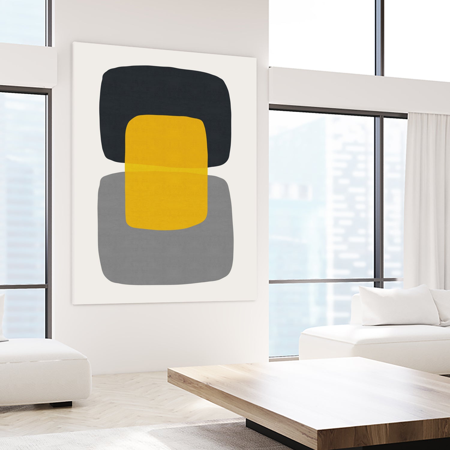 Abstract II by Vitor Costa on GIANT ART - yellow vector illustration