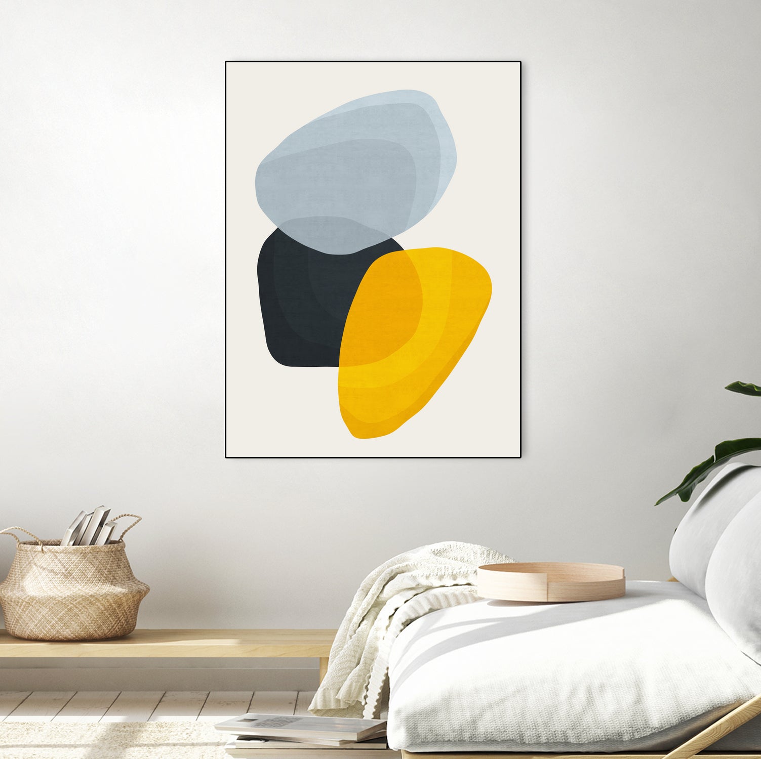 Abstract XVII by Vitor Costa on GIANT ART - yellow digital painting