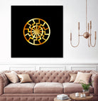 Black Sun symbol in gold- Schwarze Sonne by Shawlin Mohd on GIANT ART - brown digital drawing