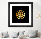 Black Sun symbol in gold- Schwarze Sonne by Shawlin Mohd on GIANT ART - brown digital drawing