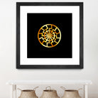 Black Sun symbol in gold- Schwarze Sonne by Shawlin Mohd on GIANT ART - brown digital drawing