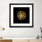 Black Sun symbol in gold- Schwarze Sonne by Shawlin Mohd on GIANT ART - brown digital drawing