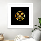 Black Sun symbol in gold- Schwarze Sonne by Shawlin Mohd on GIANT ART - brown digital drawing