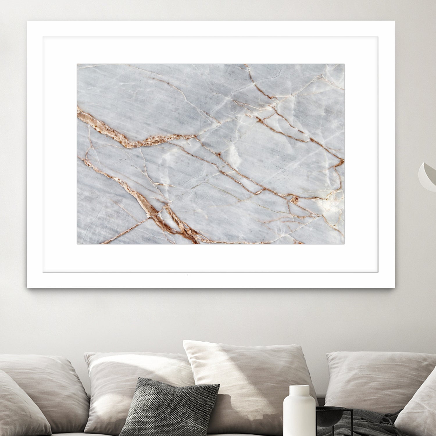 Gray light marble stone texture background by Retno Asih Mustakimah on GIANT ART - gray vector illustration