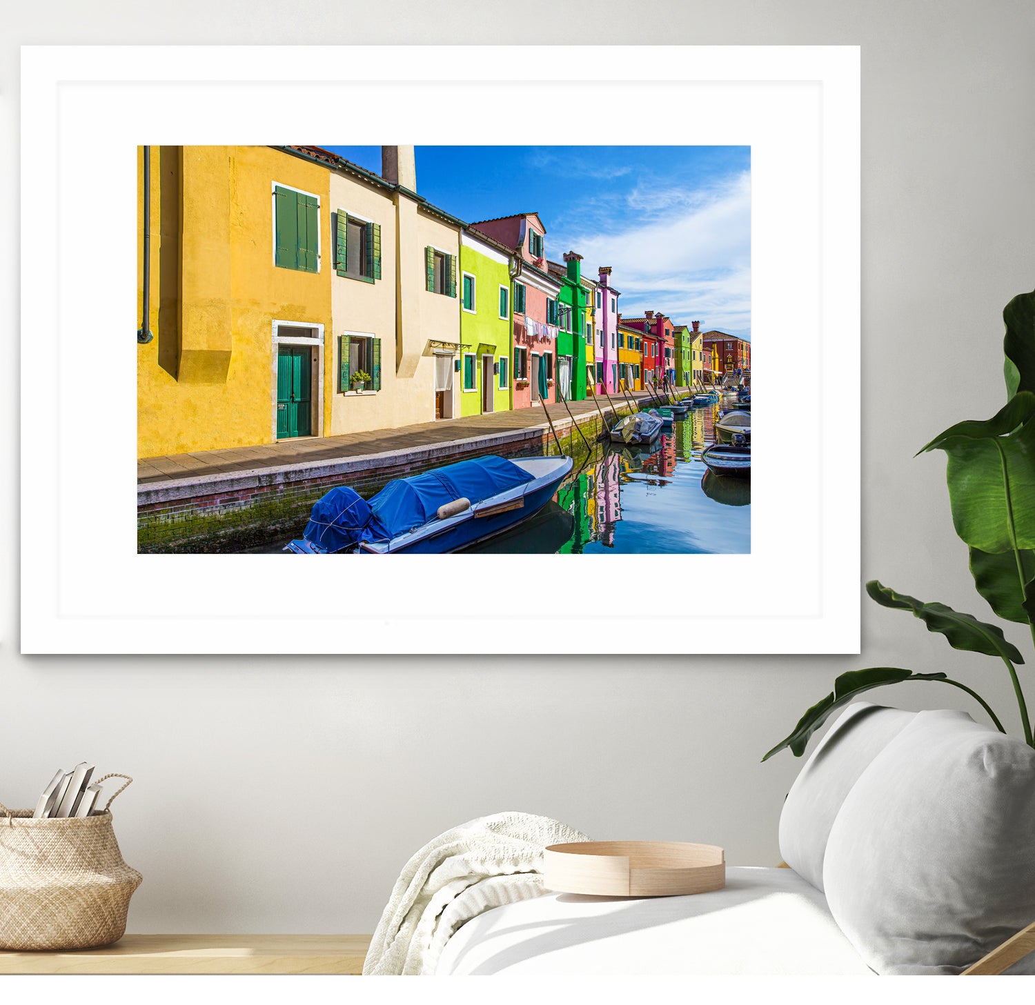 Boats in Burano by Darryl Brooks on GIANT ART - blue photo illustration