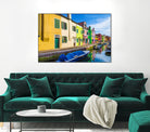 Boats in Burano by Darryl Brooks on GIANT ART - blue photo illustration