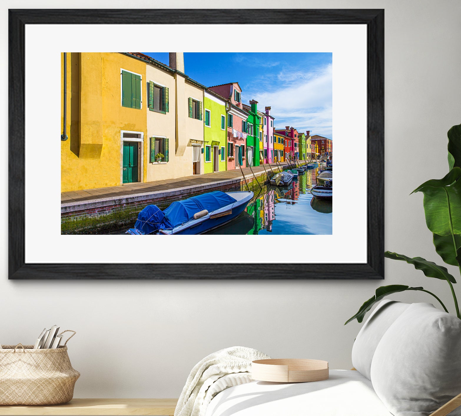 Boats in Burano by Darryl Brooks on GIANT ART - blue photo illustration