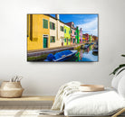 Boats in Burano by Darryl Brooks on GIANT ART - blue photo illustration