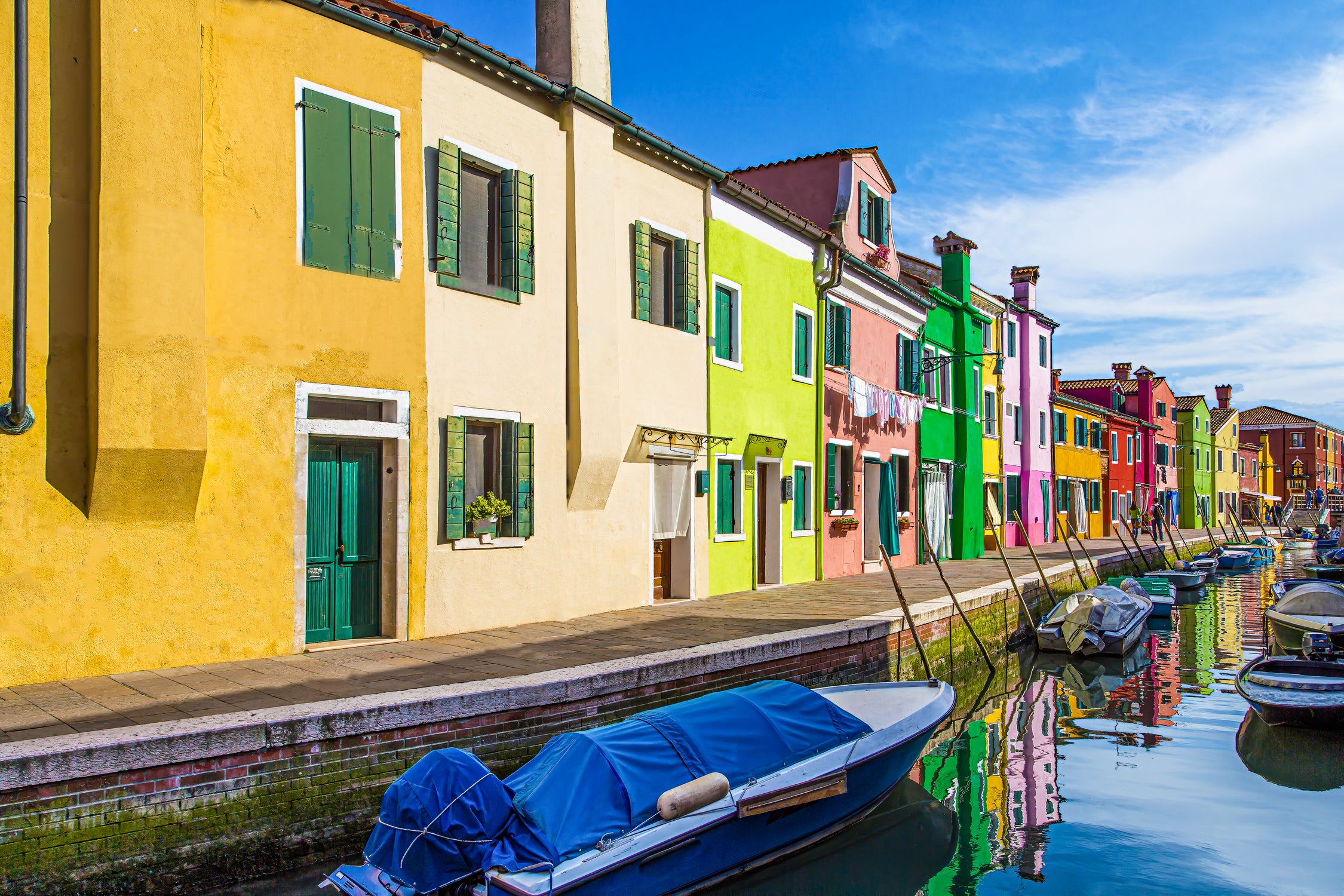 Boats in Burano by Darryl Brooks on GIANT ART - blue photo illustration