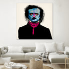 Edgar Allan Poe by Alvaro Tapia on GIANT ART - blue digital painting