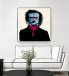 Edgar Allan Poe by Alvaro Tapia on GIANT ART - blue digital painting