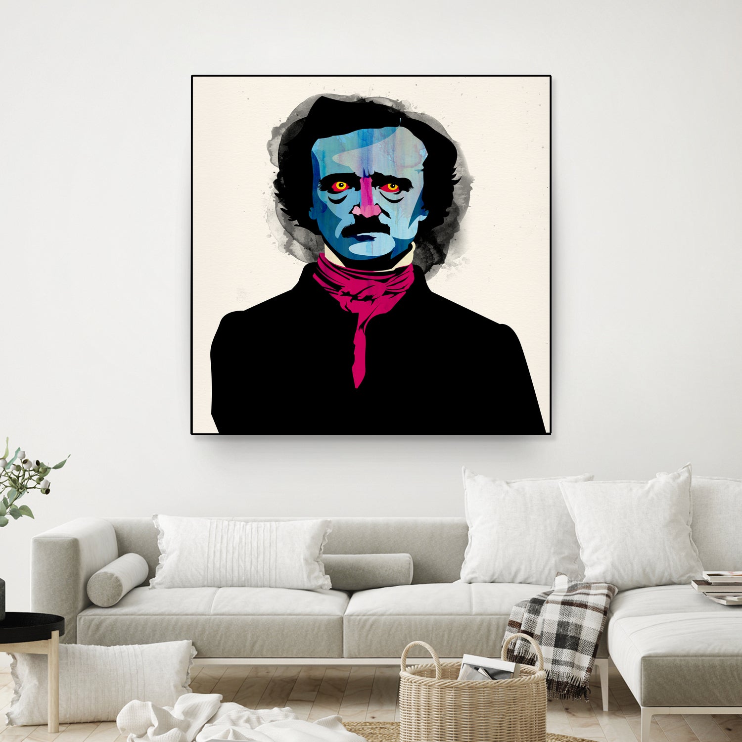 Edgar Allan Poe by Alvaro Tapia on GIANT ART - blue digital painting