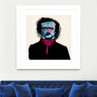 Edgar Allan Poe by Alvaro Tapia on GIANT ART - blue digital painting