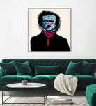 Edgar Allan Poe by Alvaro Tapia on GIANT ART - blue digital painting