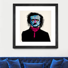 Edgar Allan Poe by Alvaro Tapia on GIANT ART - blue digital painting