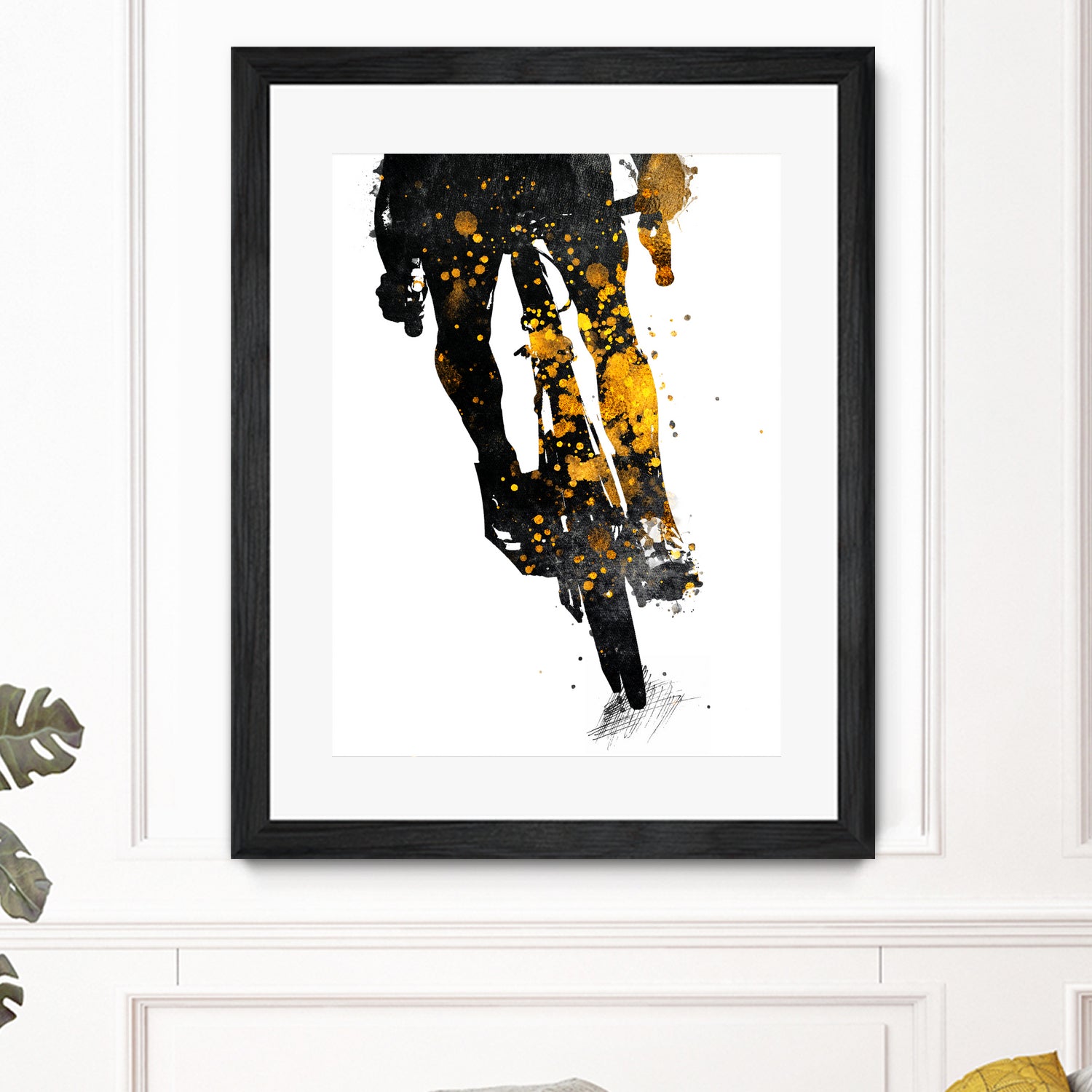 Cycling Bike sport art #cycling #sport by Justyna Jaszke on GIANT ART - black digital painting