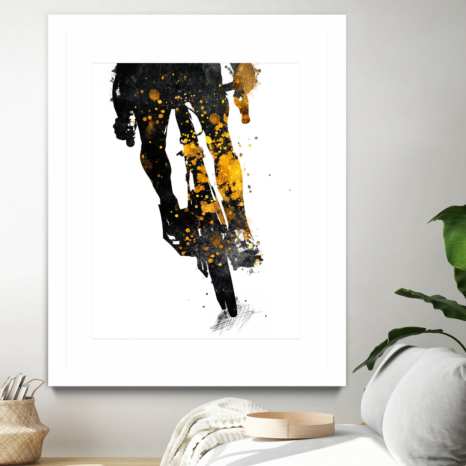 Cycling Bike sport art #cycling #sport by Justyna Jaszke on GIANT ART - black digital painting