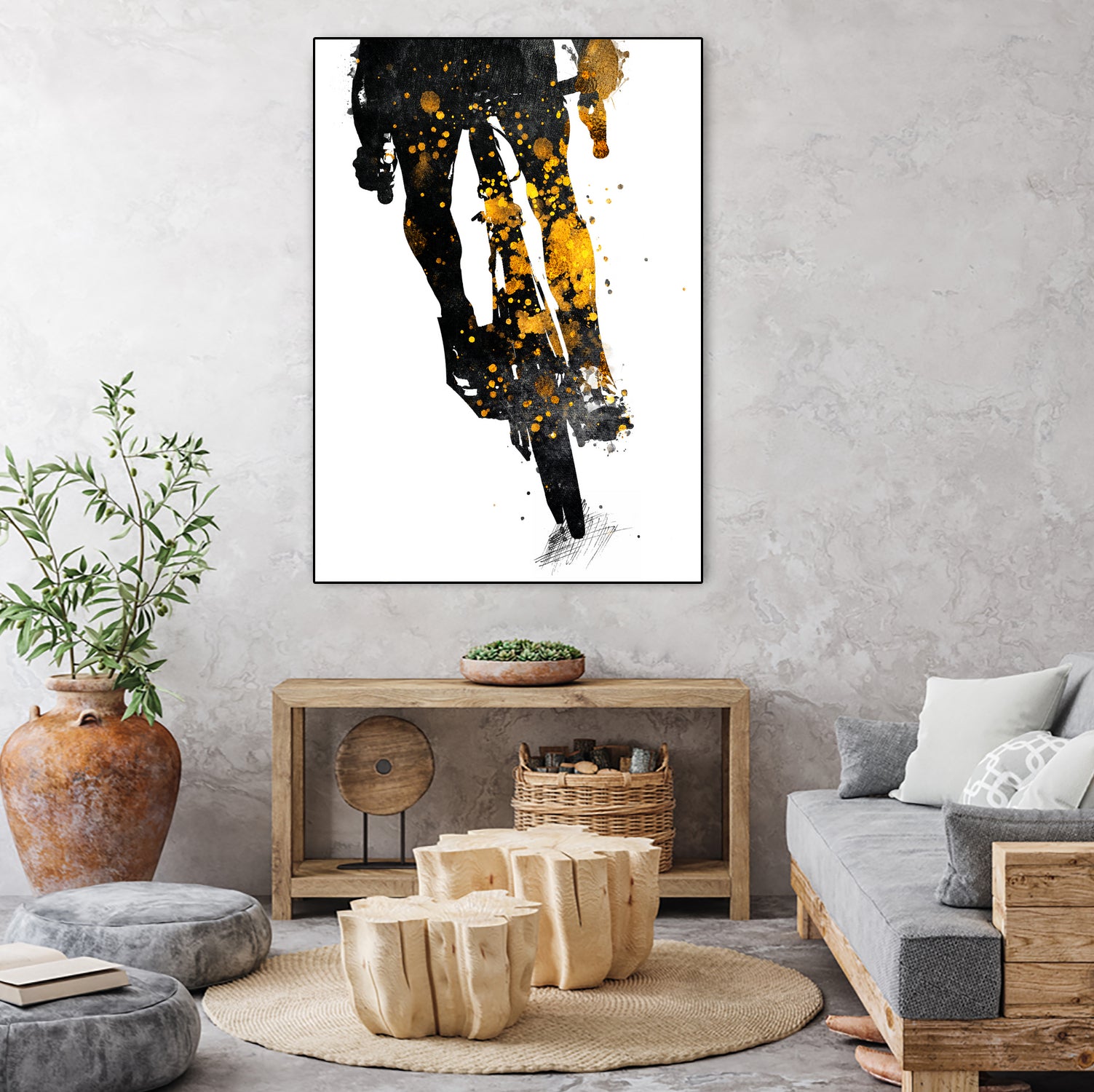 Cycling Bike sport art #cycling #sport by Justyna Jaszke on GIANT ART - black digital painting