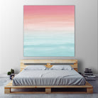 Touching Watercolor Abstract Beach Dream #1 #painting #decor by Anita & Bella Jantz on GIANT ART - orange digital painting