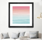 Touching Watercolor Abstract Beach Dream #1 #painting #decor by Anita & Bella Jantz on GIANT ART - orange digital painting