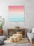 Touching Watercolor Abstract Beach Dream #1 #painting #decor by Anita & Bella Jantz on GIANT ART - orange digital painting