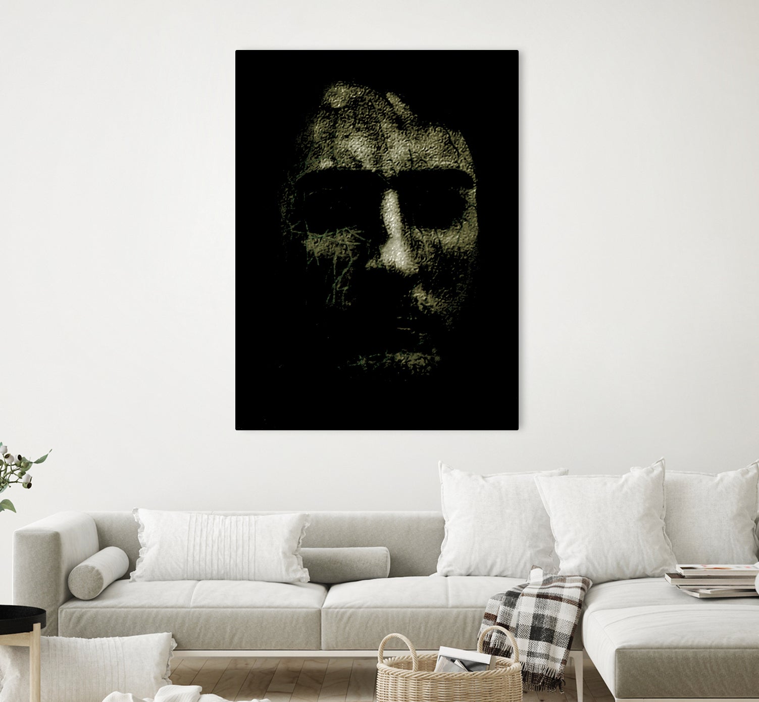 Creepy Halloween Human Head Artwork by Daniel Ferreira-Leites on GIANT ART - black photo manipulation