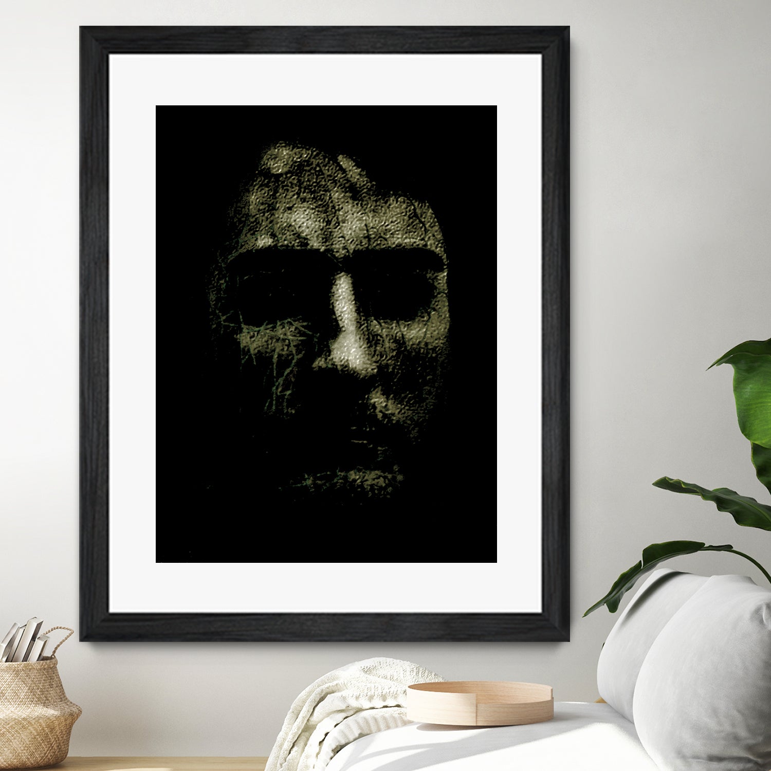 Creepy Halloween Human Head Artwork by Daniel Ferreira-Leites on GIANT ART - black photo manipulation